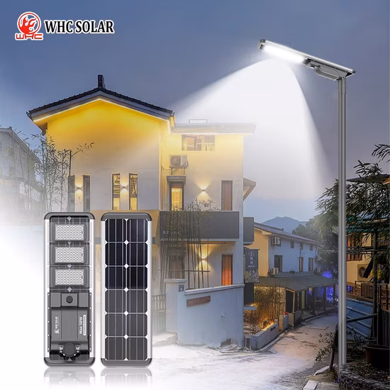 Lampada da giardino tutto in uno per esterni di buona qualità Lampada da giardino integrata a energia solare LED Lampione stradale per parcheggio